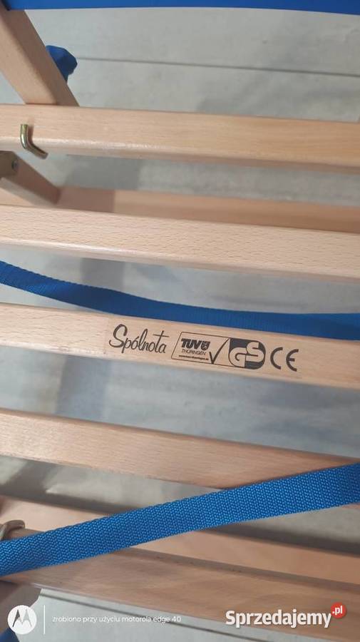 Sanki z oparciem firma Spolnota TUV Ciechanów