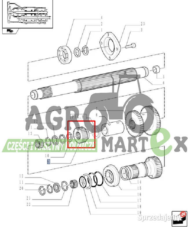 5162233 KOŁO ZĘBATE 32T36T CNH dolnośląskie Wichrów