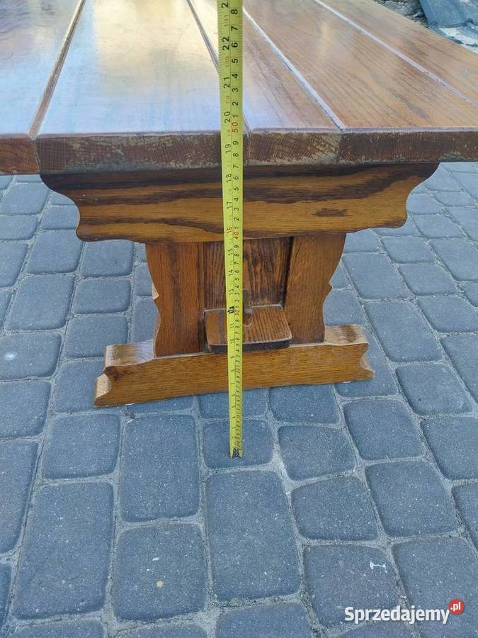 Ława dębowa ciężka 50cm Markuszów