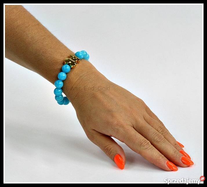 Bransoletka TOUS Niebieskie Kulki NOWOŚĆ Okazja pozłacane Wrocław