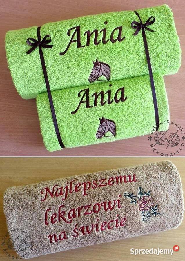 Ręcznik PSA z imieniem PREZENT urodziny Dzień Toruń