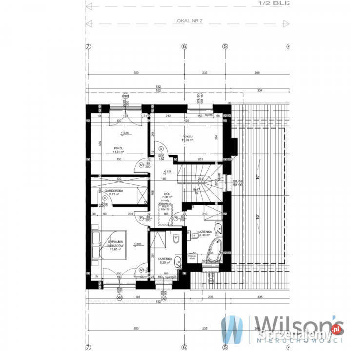 Dom szeregowy 149m2 Falenty Nowe siatka