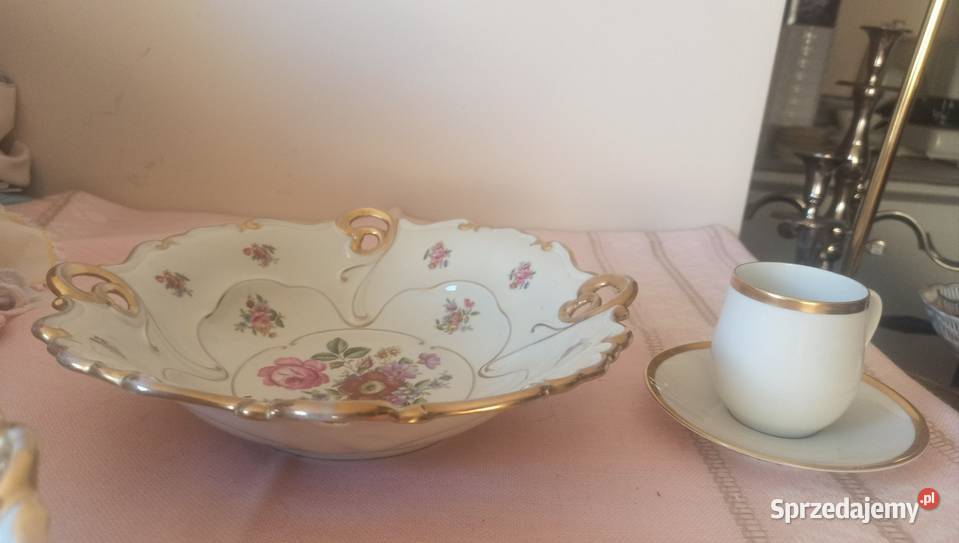 Patera z różami Ilmenau Made in Germany
Złocona Gdańsk