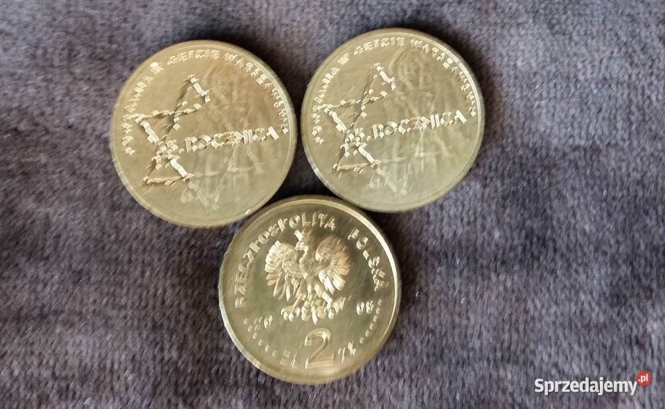 Moneta 2 złote15lecie Senatu III RP 65 Rocznica Łódź