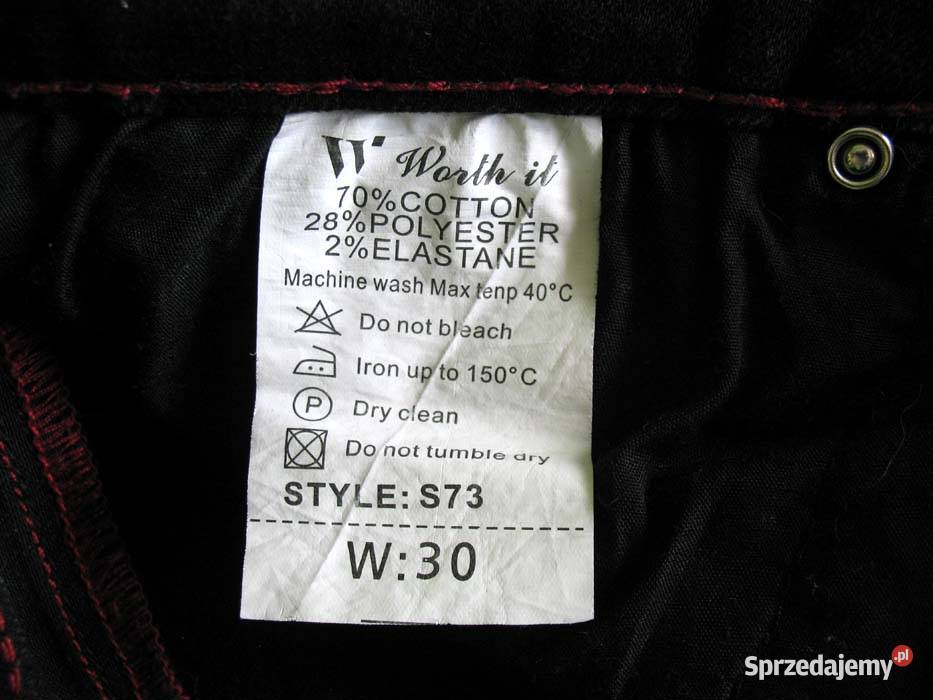 Spodnie damskie jeans czarne 34 36 biodra 8696 czarny Siedlce