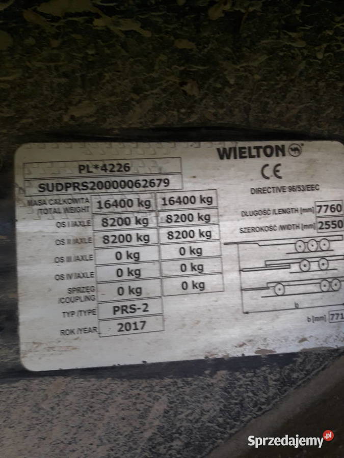 Wielton 12 t nieuszkodzony