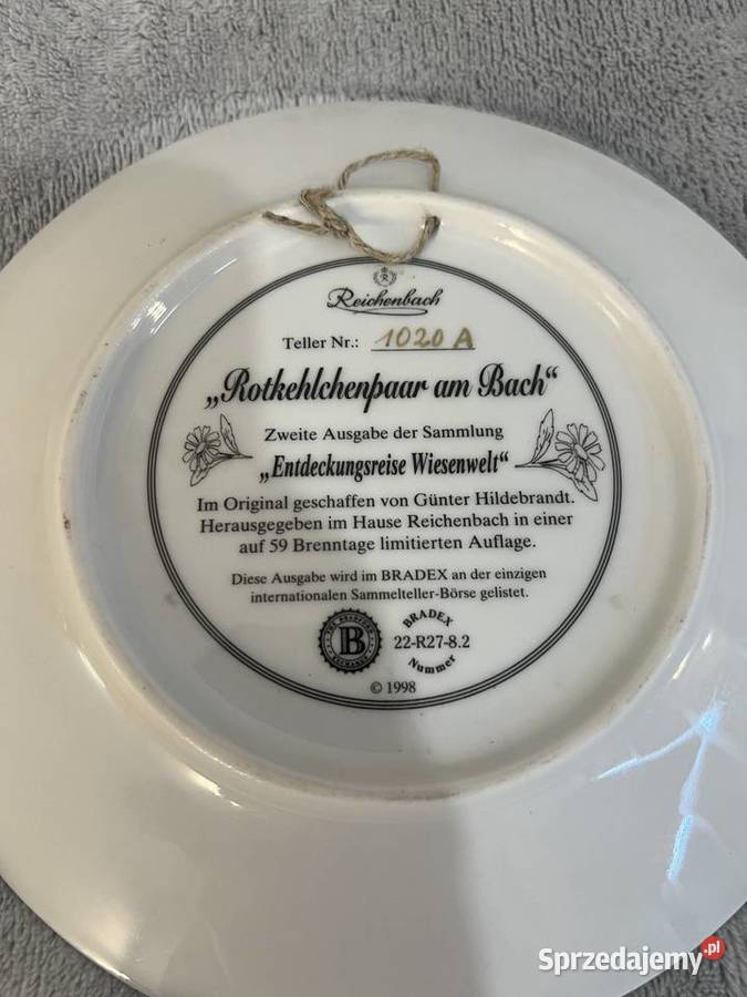 Zestaw dwóch talerzy dekoracyjnych Reichenbach Talerze i talerzyki Jasło