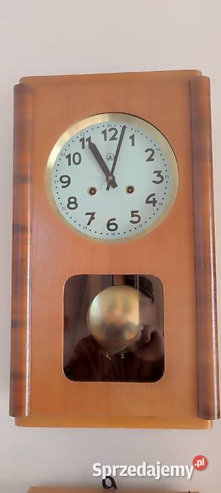 Zegar wiszący Metron mechanizm sprawny Zegary Mielec