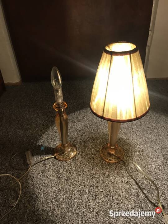 2 lampki nocne z abażurami