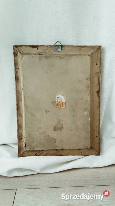 Stary obrazek ikona Czarną Madonna MB śląskie Ruda Śląska