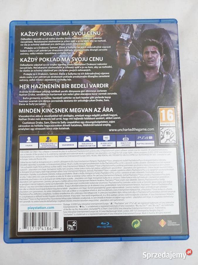 Zestaw gier na 4 For honor uncharted 4 stan Kultura i Rozrywka Milanówek
