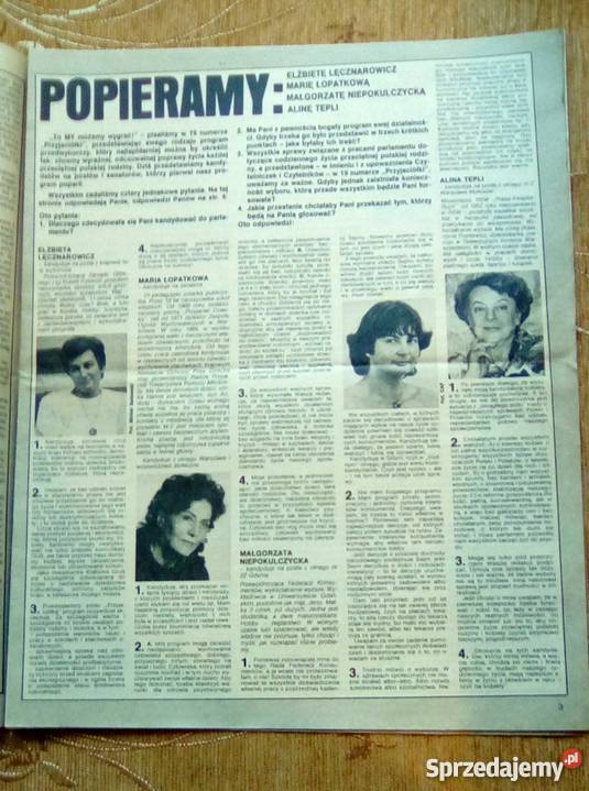 PRZYJACIÓŁKA 22 1989 WYBORY 4 CZERWCA Piszczac