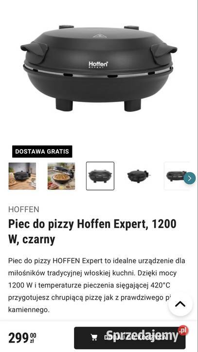 Piec do pizzy 1200 W Blachy i formy do pieczenia Nisko