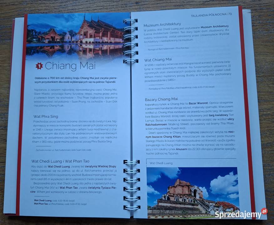 Tajlandia Pascal przewodnik rozkładana mapa Kraków