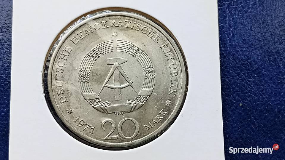 Stare monety 20 marek 1974 Thalmann Niemcy Lesko