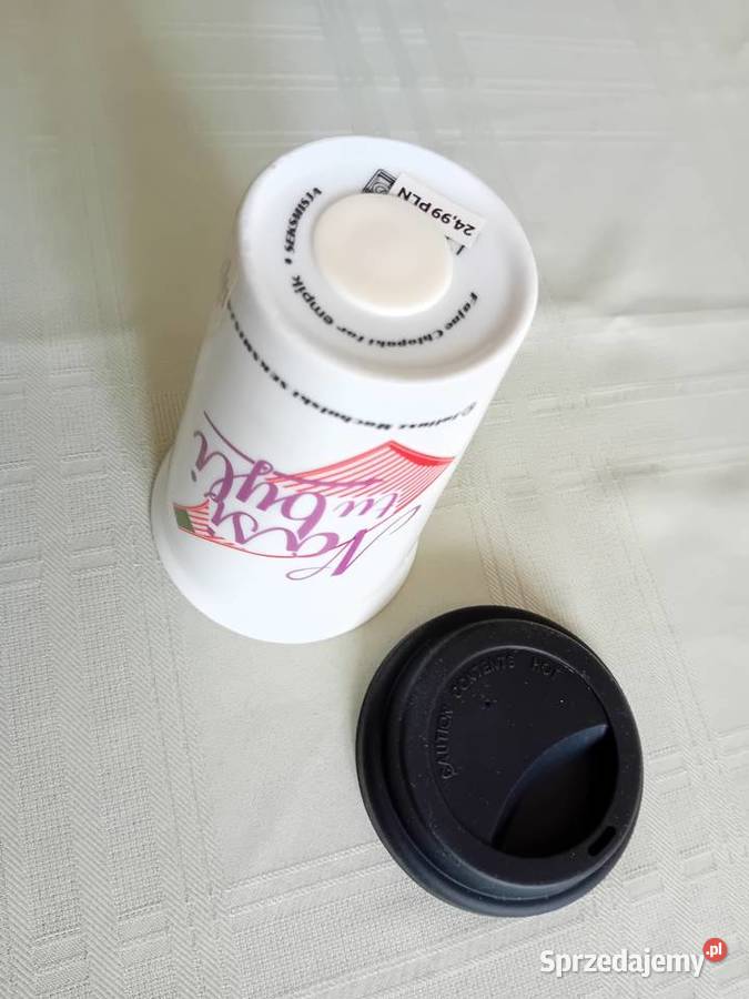 kolekcjonerski kubeczek z przykrywką nieużywany Warszawa sprzedam