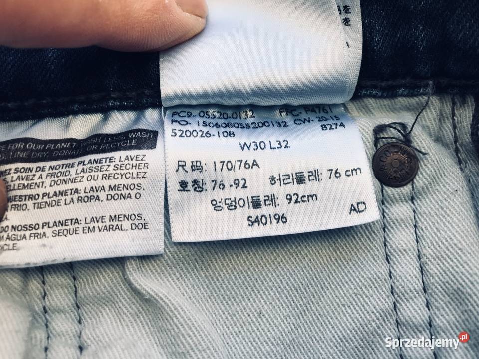 Spodnie marki LEVI STRAUSS 30x32 520 Łódź