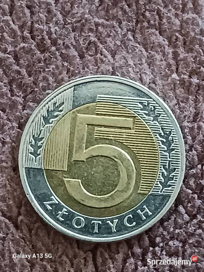 5 Złotych 2017 r Destrukt mennicy Konin