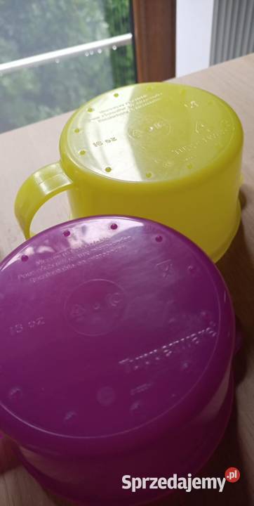 2 Tupperware Cristallo kubek pojemnik do