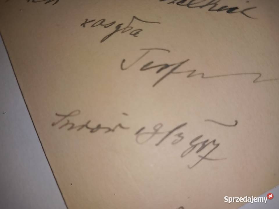 Przedwojenna pocztówka Z powinszowaniem Imienin Pocztówki i karty telefoniczne Katowice