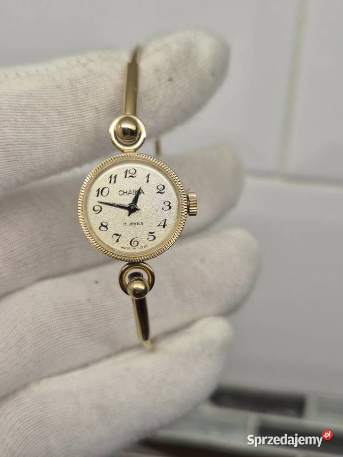 Złocony zegarek Czajka bransoletka śląskie Chorzów