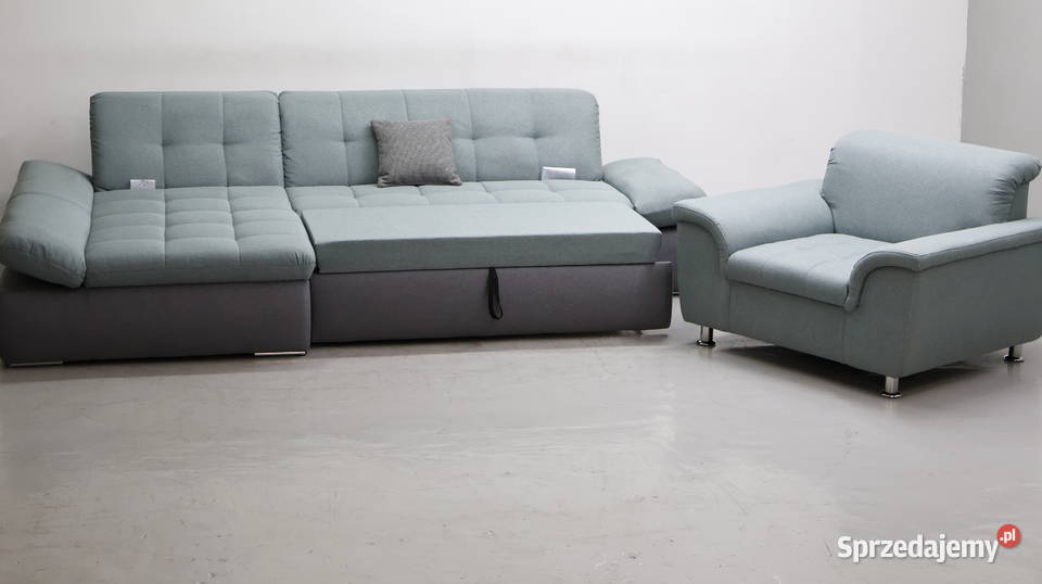 SCX nowoczesny narożnik z funkcja spania FOTEL