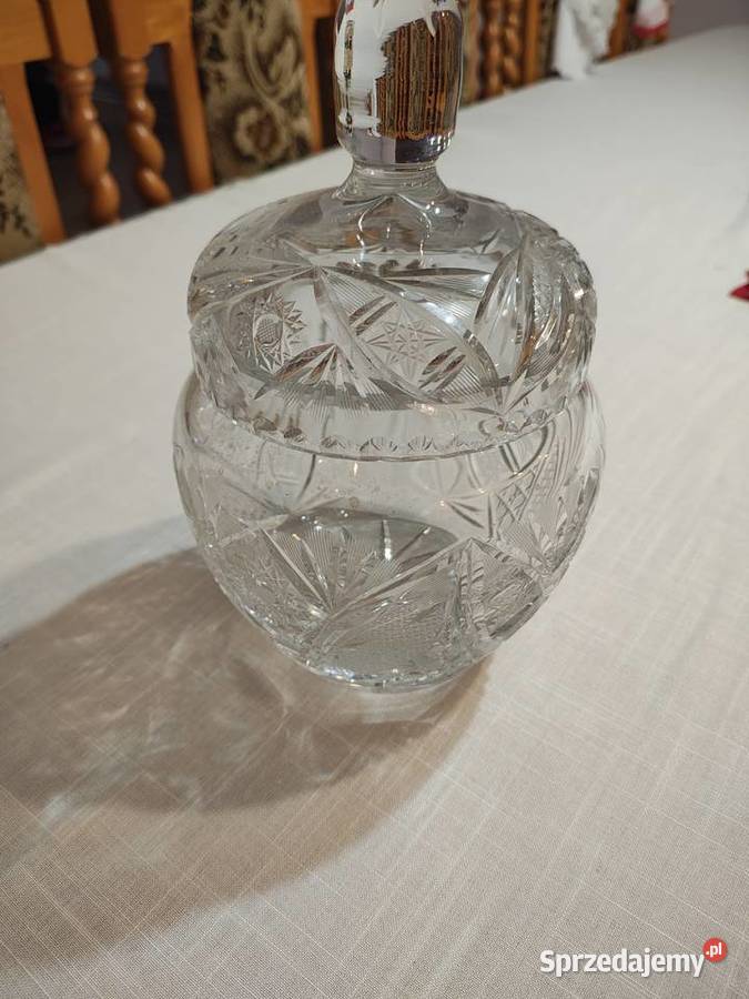 Bombonierka kryształowa duza