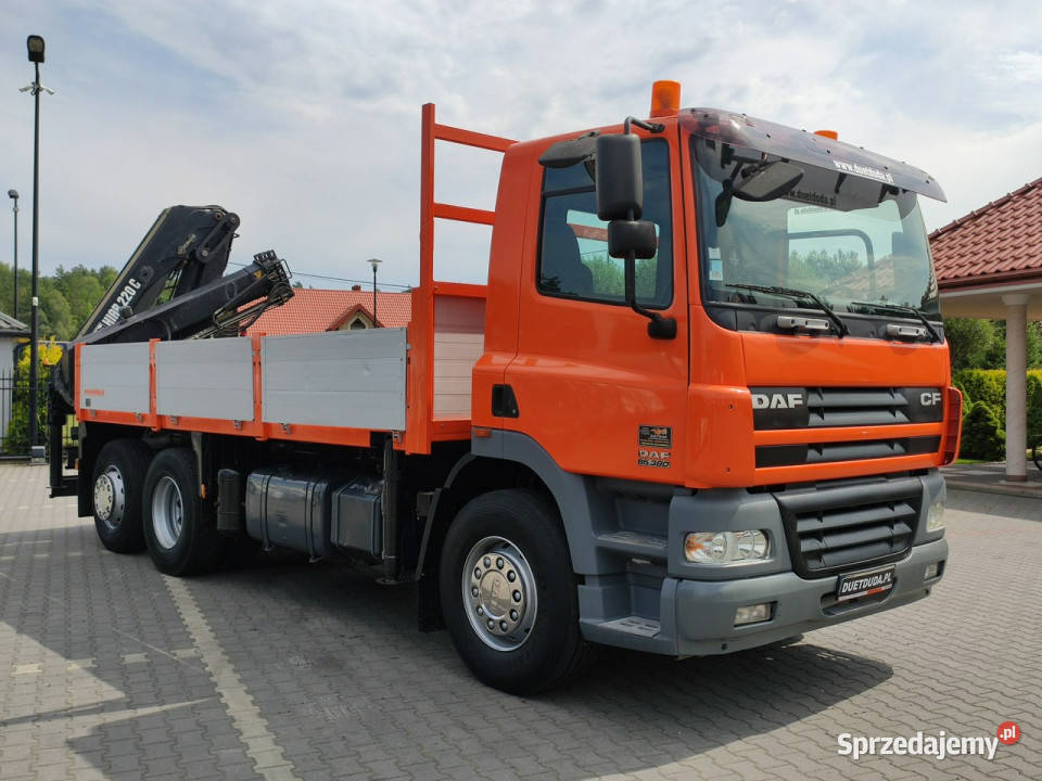 DAF CF 85380 6x2 Oś Skrętna Skrzynia HDS HIAB blokada mostu Widełki