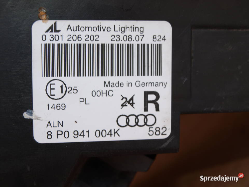 Audi A3 lampa prawa przód zwykła 2003 2008r Lampy przednie wielkopolskie Kalisz