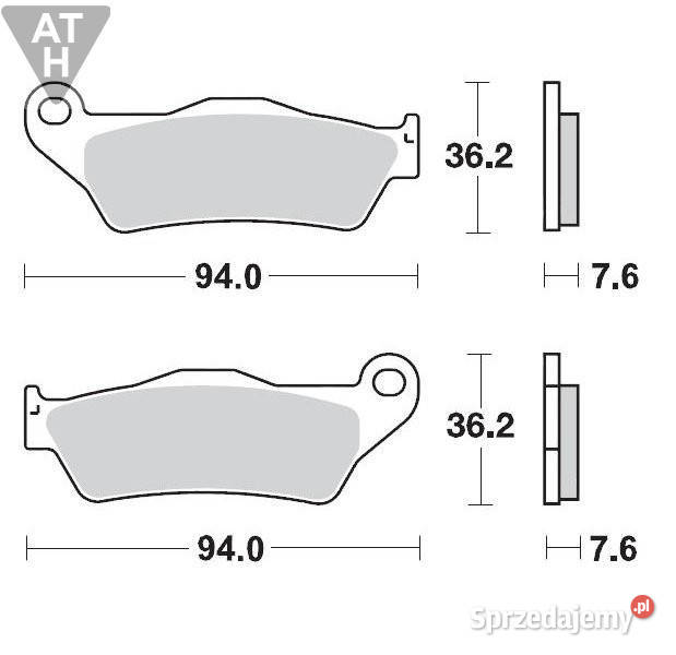 KLOCKI HAMULCOWE HUSQVARNA PRZÓD SKLEP MRĄGOWO Mrągowo