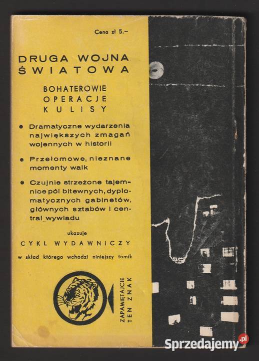ŻÓŁTY TYGRYS AKCJA PLAN WARSZAWY 1963 A KONRAD Pozostałe Łódź