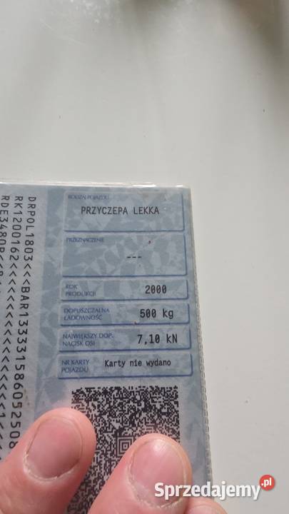 Przyczepka samochodowa Bobrowa