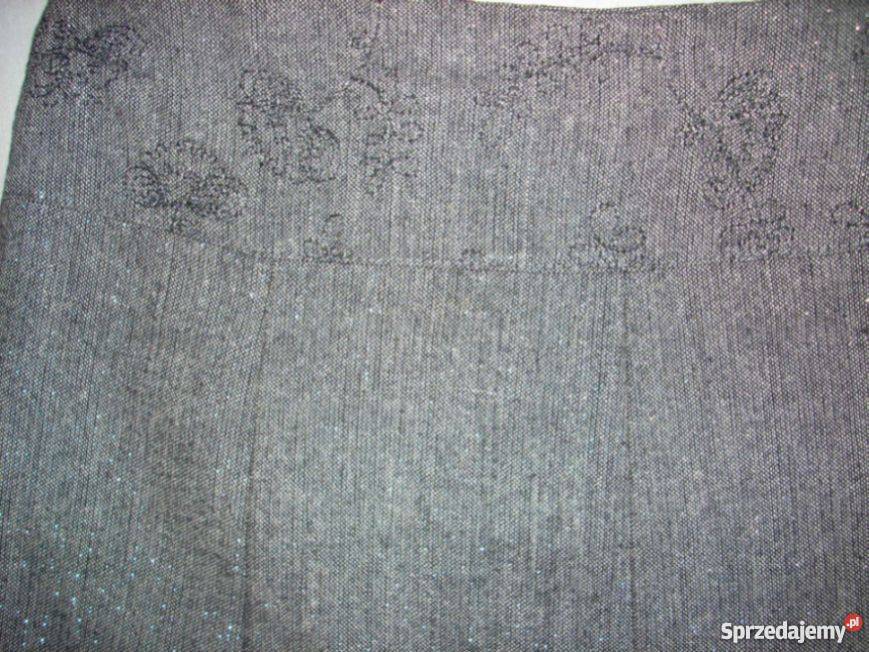 SPÓDNICA szara plisy złota nić j NOWA 34 36 XS S Nowy Sącz