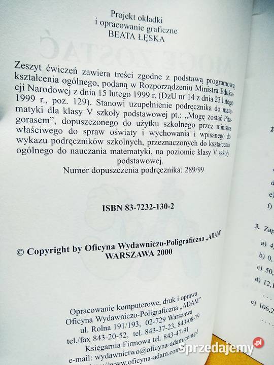 Mogę zostać Pitagorasem 5 Warszawa sprzedam