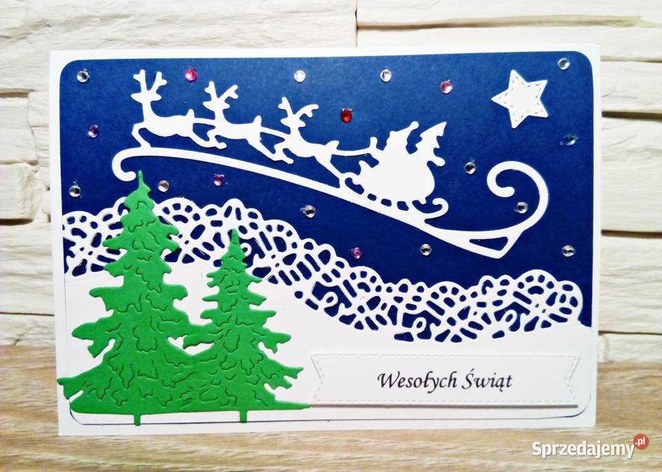 Kartka świąteczna ręcznie robionaKartka Wejherowo