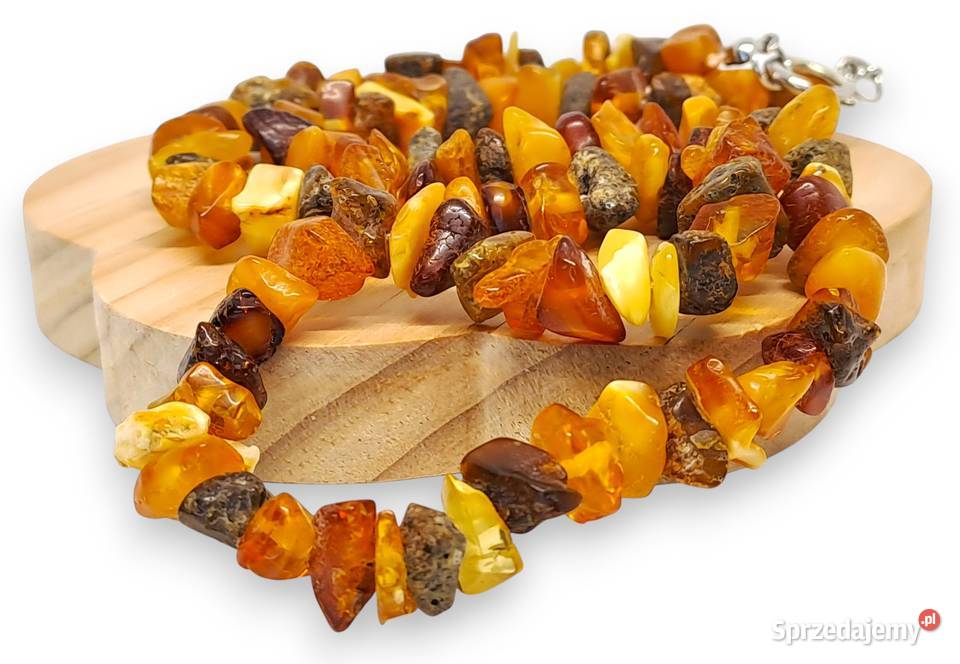 Korale z bursztynu BURSZTYN bałtycki bryłeczki Warszawa sprzedam