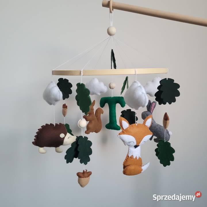 Karuzela do łóżeczka leśne zwierzęta lisek jeż Częstochowa