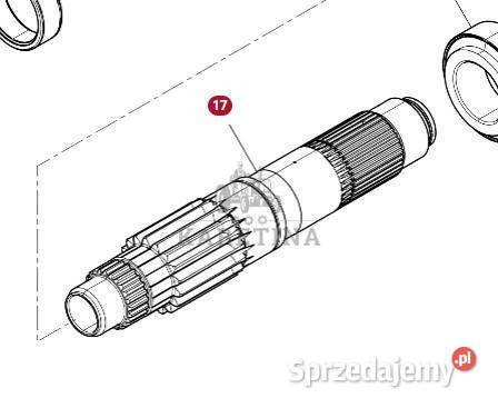 Massey Ferguson 7516 Obudowa Przekładni CZĘŚCI