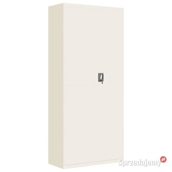 vidaXL Szafa na dokumenty biała 90x40x200