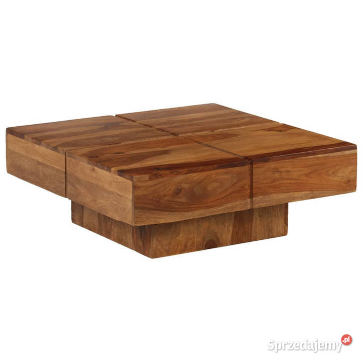 Stolik kawowy 80x80x30 lite drewno akacjowe Warszawa