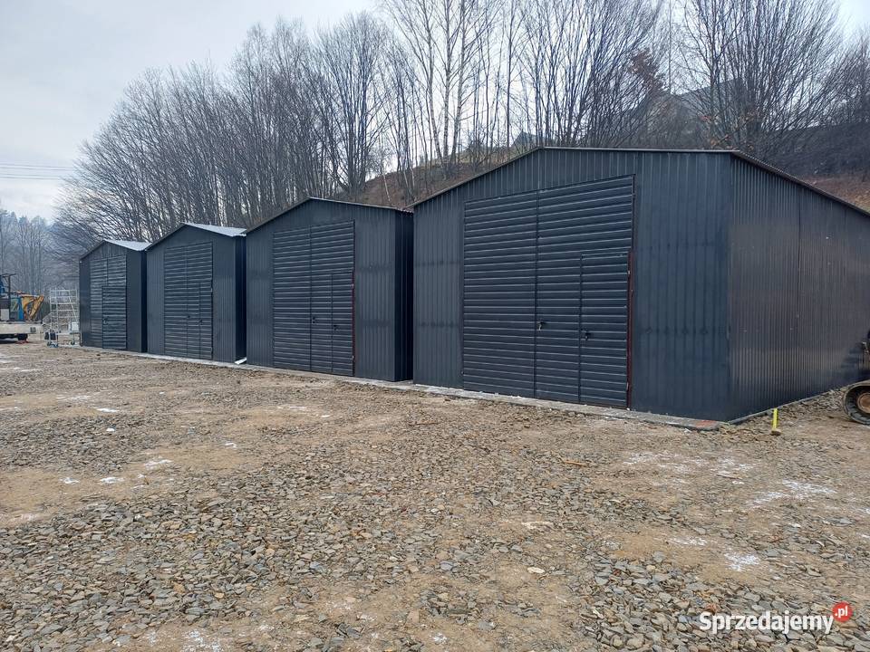 GRAFITOWY Garaż Blaszany Garaże Blaszane Magazyn 308zł/m2 Sierpc