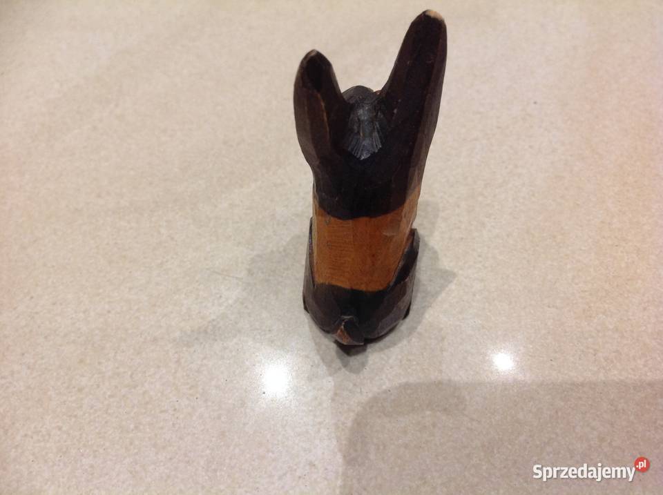Piesek Figurka Drewniana Rzeźba Nowa Sól sprzedam