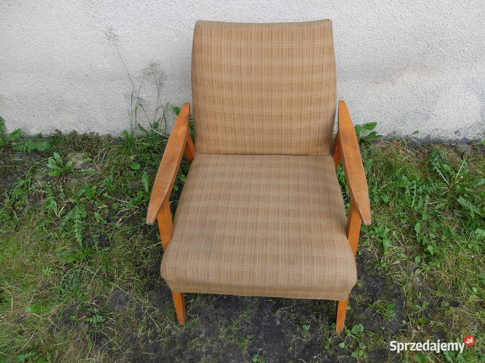 Fotel PRL z lat 60 mały rozmiar 644 Kościan