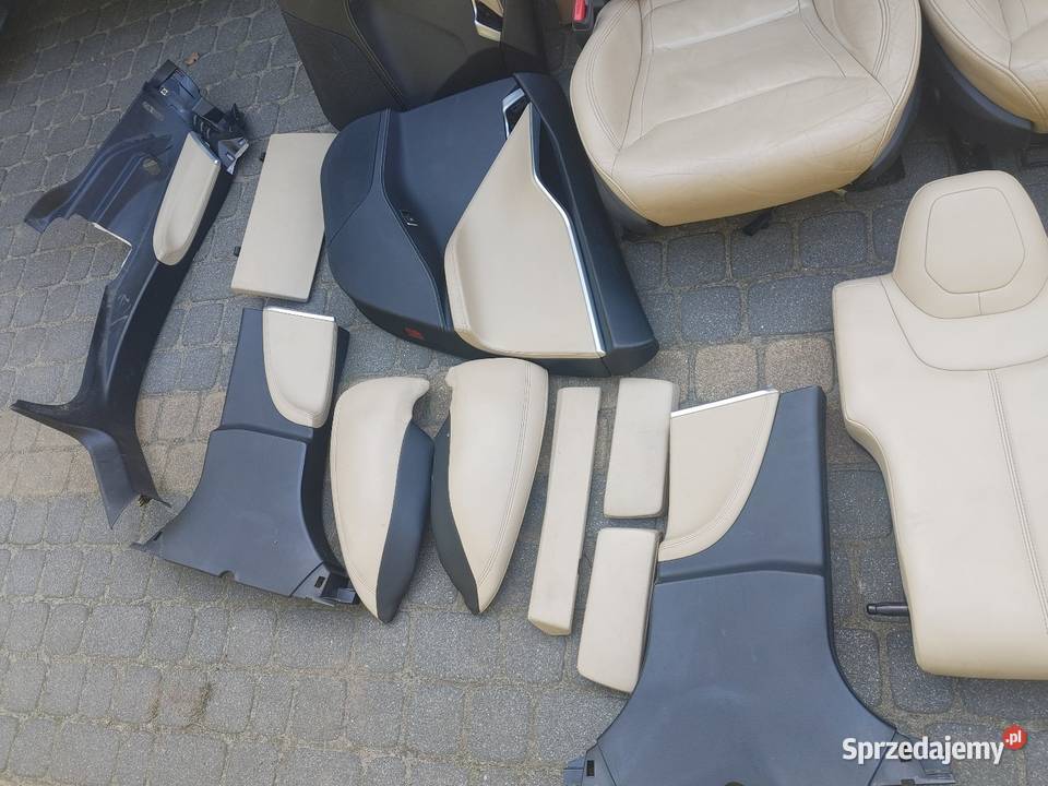 Tesla S kremowa tapicerka całość osobno Gdynia sprzedam