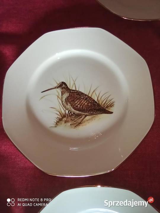 Półmisek z bażantami ze wspaniałej manufaktury