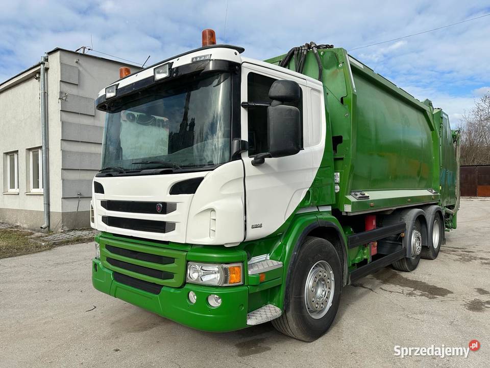 Scania P280 śmieciarka NORBA 20m3 KP7 z wagą Nowiny