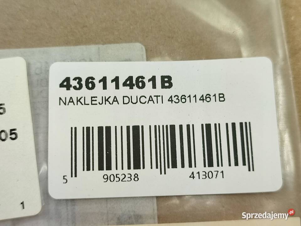 NAKLEJKA DUCATI MONSTER 400 ZADUPEK DUCATI lubelskie sprzedam