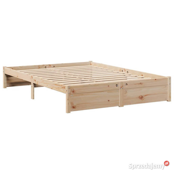 Łóżko z regałem bez materaca lite drewno sosnowe 228cm Warszawa sprzedam