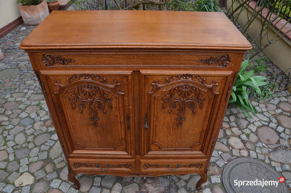 Komoda bieliźniarka szafa dębowa stylowa ludwik Kalisz