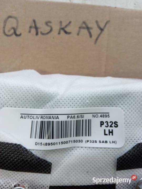 NISSAN QASHQAI PODUSZKI FOTELI osobowe Kobylnica